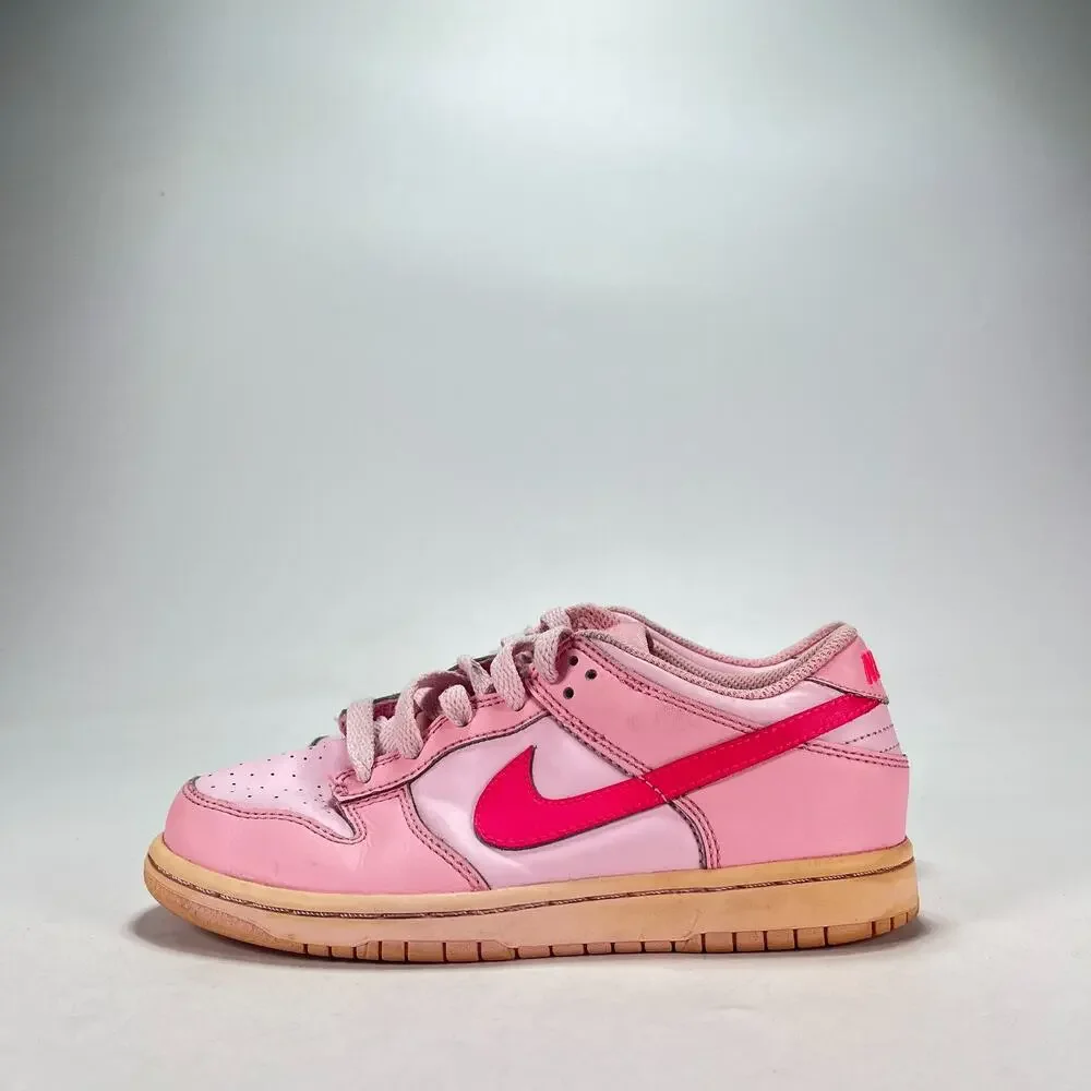 Nike Dunk Low Triple Pink Medium Soft Pink Sneakers DH9756-600 Youth Size 2Y